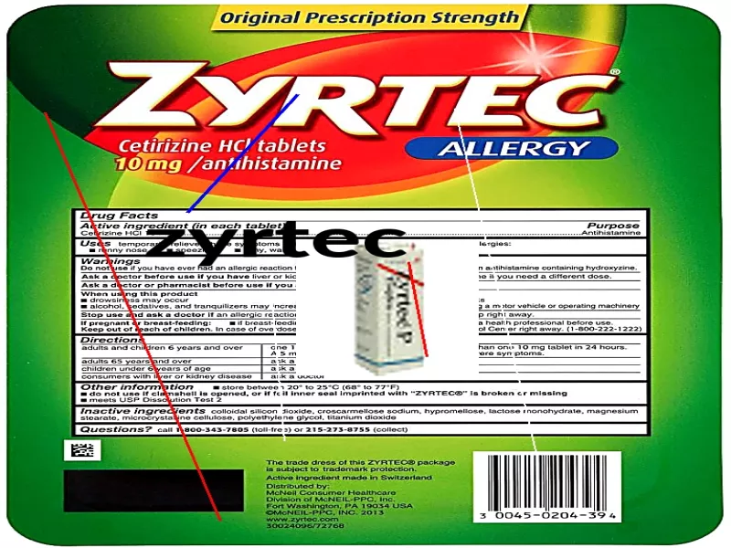 Zyrtec sans ordonnance suisse